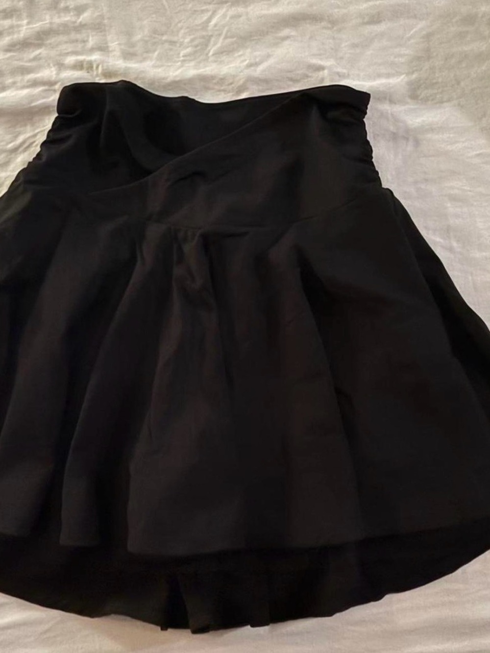 Altar'd State Black Mini Flared Skirt Cross Waist